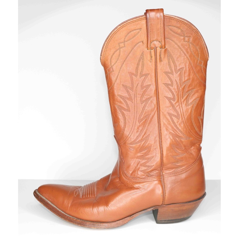 Nocona Brown Leather Western Cowboy Boot 7529 Womens Size 8 1/2‎ D - Picture 4 of 16